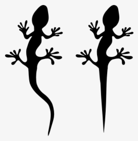 Lizard Clipart Black And White - Lizard Silhouette, HD Png Download, Transparent PNG