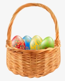 Easter Egg Easter Basket Clip Art - Transparent Background Easter Basket Png, Png Download, Transparent PNG