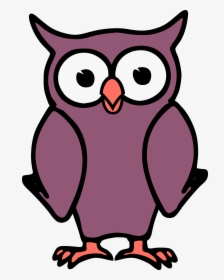 Cartoon Owl Clipart Transparent Background - Cartoon Owl Transparent Background, HD Png Download, Transparent PNG