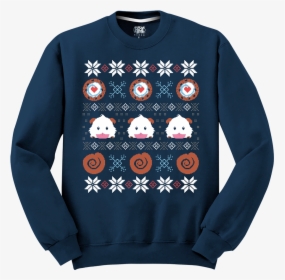 Blue Holiday Poro Sweatshirt - League Of Legends Poro Sweater, HD Png Download, Transparent PNG