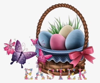 #sceaster #eggs #basket #colorful #easter - Cute Easter, HD Png Download, Transparent PNG