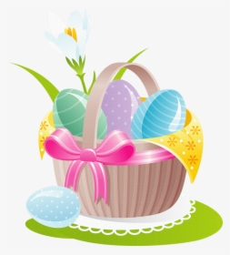 Easter Egg Basket Large Tote Bag, Natural, Large - Easter Basket Clipart Free, HD Png Download, Transparent PNG