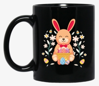 Easter Bunny Basket Eggs 11oz / 15oz Black Mugs, HD Png Download, Transparent PNG