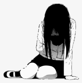 Depressed Anime Girl Crying , Transparent Cartoons - Sad Anime Girl Crying, HD Png Download, Transparent PNG