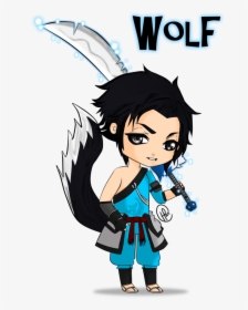 Cute Baby Wolf Drawings Easy Download - Draw Anime Wolf Boy Easy, HD Png Download, Transparent PNG