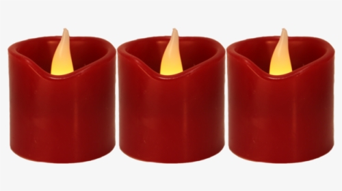 Led Candles 3 Pack Flame - Advent Candle, HD Png Download, Transparent PNG
