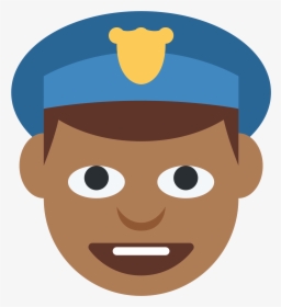 Police Man Emoji Png Clipart , Png Download - Police Face Cartoon Transparent, Png Download, Transparent PNG