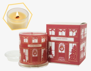 Winter Berries Christmas Candle - Candle, HD Png Download, Transparent PNG