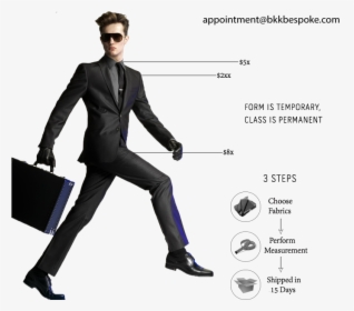 Why To Tailor At Bkk Bespoke - Man In A Suit, HD Png Download, Transparent PNG