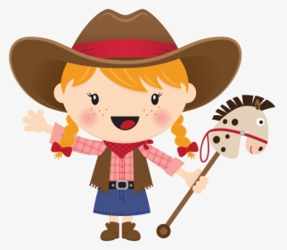 Stick Clipart Bundle - Cowboy And Cowgirl Clip Art, HD Png Download, Transparent PNG