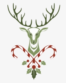 Deer Wall Decal Christmas Sticker - Christmas Day, HD Png Download, Transparent PNG