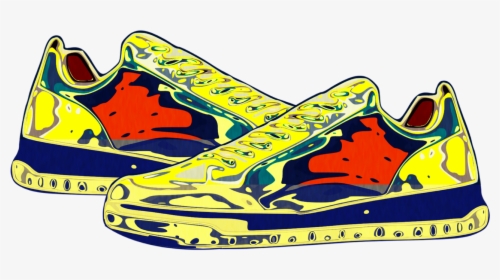 Peanut Just Released A Line Of Basketball Shoes - Sneakers Drawing With Color, HD Png Download, Transparent PNG