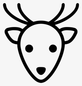 Christmas Deer - Christmas Icons Drawn Png, Transparent Png, Transparent PNG