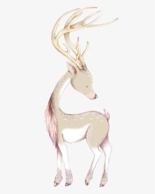 Cute Christmas Deer Ornaments & Oval Ornament , Png - Deer, Transparent Png, Transparent PNG