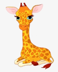 Girrafe Drawing Cute - Free Cute Giraffe Cartoon, HD Png Download, Transparent PNG