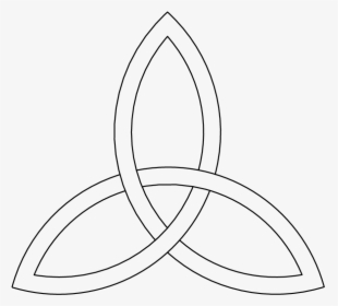 How To Draw A Simple Trinity Celtic Knot In Steps Level - Sketch, HD Png Download, Transparent PNG