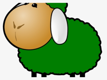 Lamb Clipart Green Sheep - Red Sheep Clipart, HD Png Download, Transparent PNG