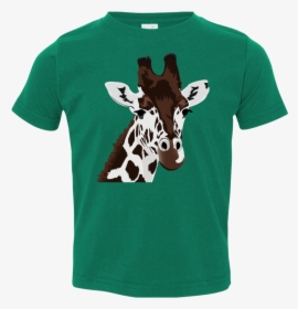 Giraffe Cartoon Printed Toddler Jersey T-shirt - Versace Mickey Mouse T Shirt, HD Png Download, Transparent PNG