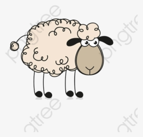 Sheep Clipart Realistic - Sheep Clipart Curly Hair, HD Png Download, Transparent PNG
