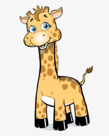 Giraffe Clip Art - Baby Giraffe Transparent Cartoon, HD Png Download, Transparent PNG