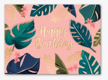 Tropical Birthday Card Pink, HD Png Download, Transparent PNG
