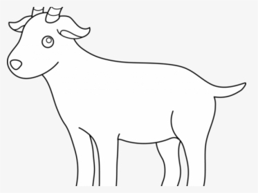 Goat Clipart Easy - Goat White Png, Transparent Png, Transparent PNG