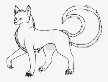 Easy Drawings Of Wolves Step By Gray Baby Drawing Books - Easy Angel Wolf Drawings, HD Png Download, Transparent PNG