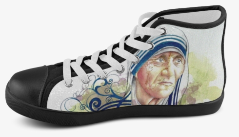 Mother Teresa Women S High Top Canvas Shoes, HD Png Download, Transparent PNG