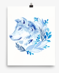 Blue Wolf Drawing, HD Png Download, Transparent PNG