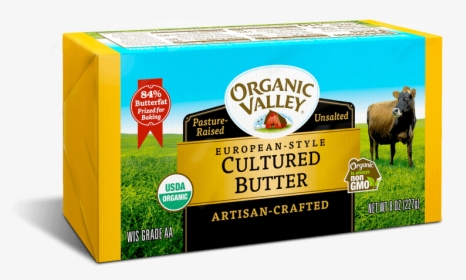 Organic Valley Butter - Organic Valley Cultured Butter, HD Png Download, Transparent PNG
