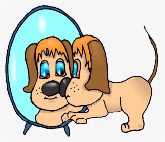 Barking Dog Png Images Photo - Reflection In Mirror Clipart, Transparent Png, Transparent PNG