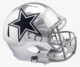 Dallas Cowboys Helmet Png - Dallas Cowboys Full Size Chrome Helmet, Transparent Png, Transparent PNG
