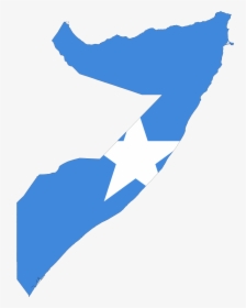 Somalia Flag Map Large Map - Somalia Flag In Country, HD Png Download, Transparent PNG