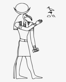 Thot - Egyptian God Drawing Thoth, HD Png Download, Transparent PNG