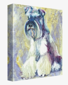 Hand Stretched Canvas Comes With An Artist Wrap - Standard Schnauzer, HD Png Download, Transparent PNG