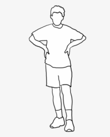 White Silhouette Boy, HD Png Download, Transparent PNG