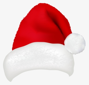 Real Santa Hat With Black Background , Png Download - Santa Cap, Transparent Png, Transparent PNG