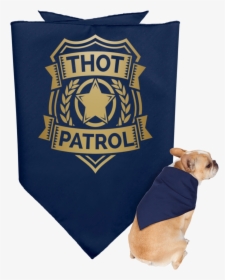 Thot Patrol Gold 3905 Doggie Bandana - Thot Patrol, HD Png Download, Transparent PNG