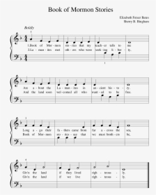 Sheet Music Picture - Book Of Mormon Stories Easy Piano, HD Png Download, Transparent PNG