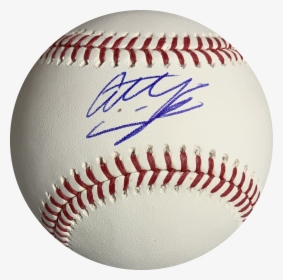 Mike Trout Autograph , Png Download - Didi Gregorius Signed Baseball, Transparent Png, Transparent PNG