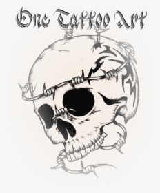 Tattoo Art Skull Artist Flash One Clipart - Skull, HD Png Download, Transparent PNG