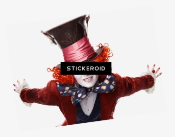 Johnny Depp Alice In Wonderland Close Up - Alice Through The Looking Glass Background, HD Png Download, Transparent PNG