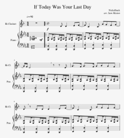 High Hopes Clarinet Sheet Music Easy, HD Png Download, Transparent PNG