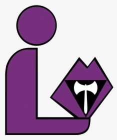 Lesbian Labrys Library Logo - Logo Lesbian, HD Png Download, Transparent PNG