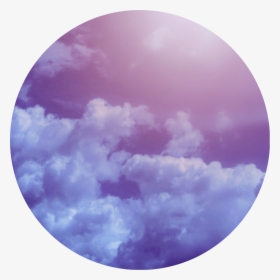 Purple Clouds Background - Purple Clouds Circle, HD Png Download ...