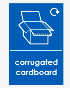 Corrugated Cardboard Waste Recycling Signs - Paper Waste Label, HD Png Download, Transparent PNG