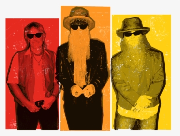 Beard, Gibbons, And Hill - Zz Top Png, Transparent Png, Transparent PNG