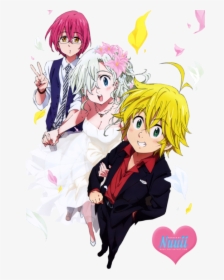 Transparent Meliodas Png - Anime Nanatsu No Taizai Elizabeth And Meliodas Kiss, Png Download, Transparent PNG