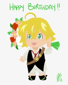 “drew This For A Friend S Birthday Some Good Ol - Happy Birthday From Meliodas, HD Png Download, Transparent PNG