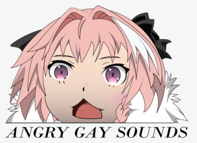 Astolfo Angry Gay Noises , Png Download - Transparent Background Astolfo Emote, Png Download, Transparent PNG